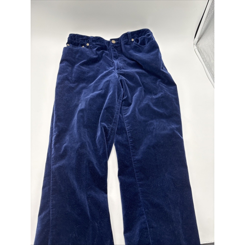 Newport News Jeanology Collection Pants Women's Size 12P Blue 96% Cotton 4% Span